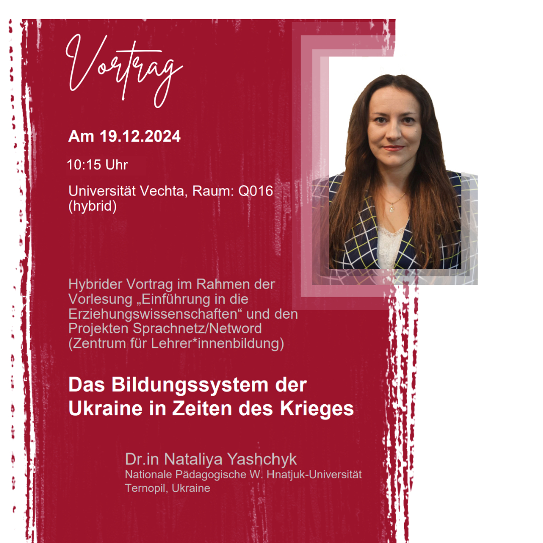 Vortrag: Das Bildungssystem der Ukraine in Zeiten des Krieges